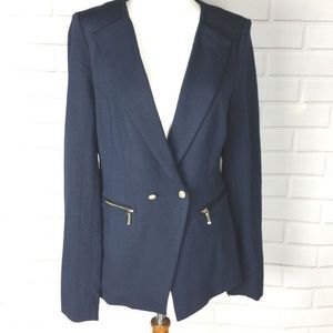 VIVIENNE TAM tuxedo jacket, navy, size 4